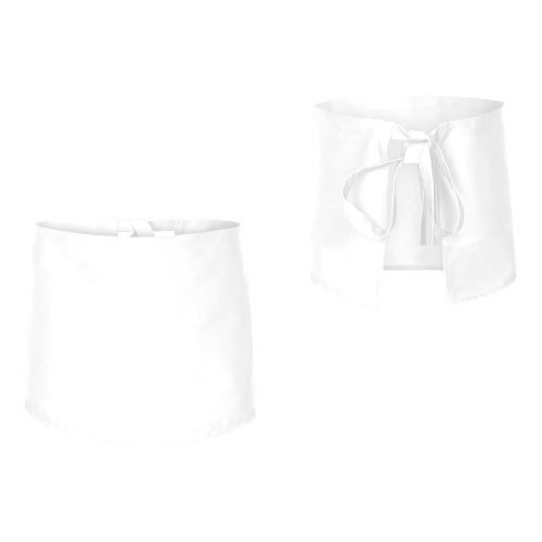 Bijela kuhinjska pregača dužine 40 cm