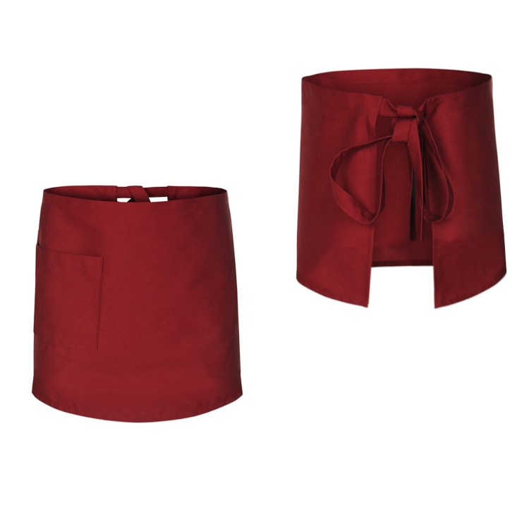 Bordo kuhinjska pregača za konobare dužine 50 cm