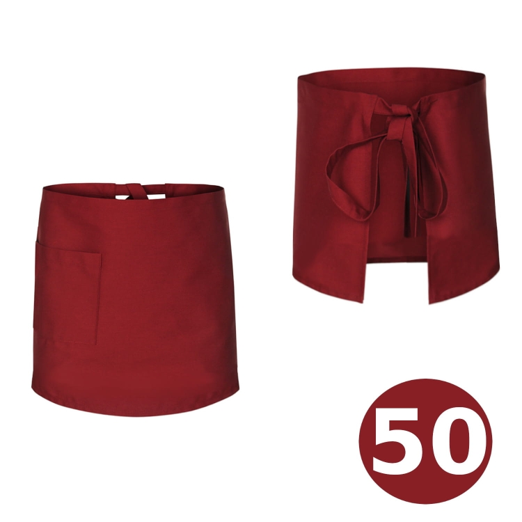 Bordo kuhinjska konobarska maramica 50 cm