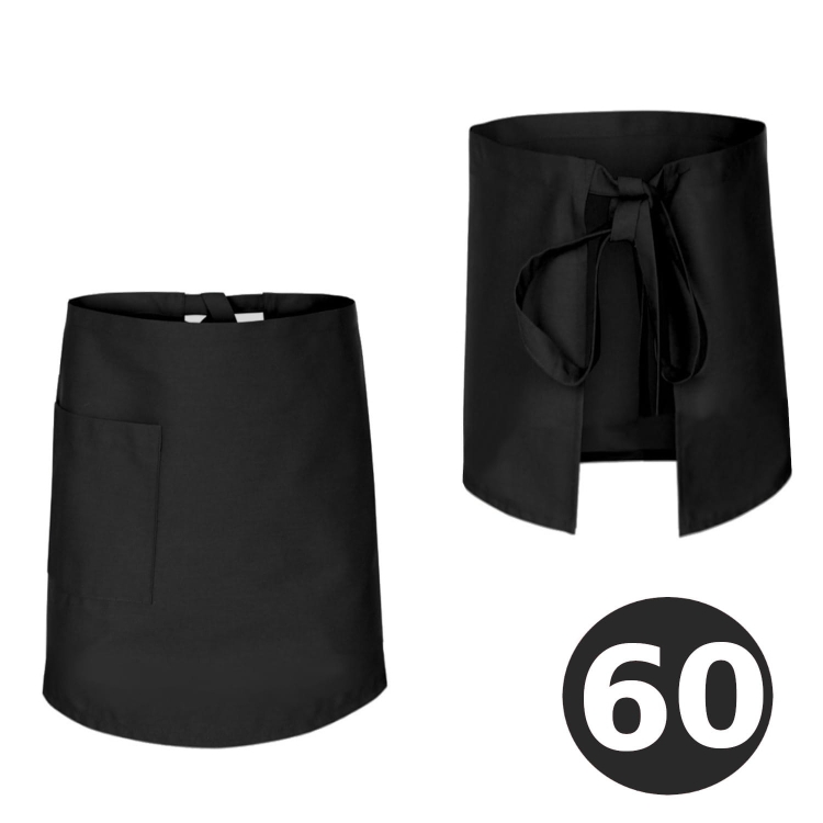 Crna bartenderska prega dužine 60 cm