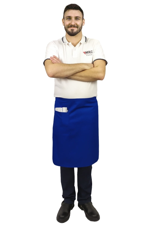 Plava konobarska prega dužine 60 cm