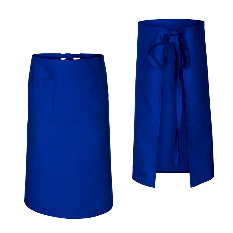 Kuharska pregača u plavoj boji duljine 75 cm