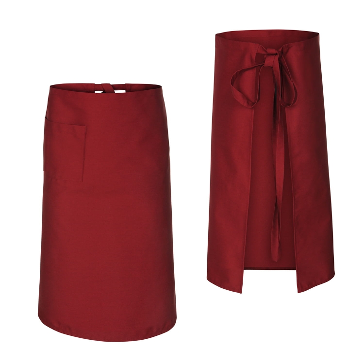 Bordo kuhinjska kecelja za konobare dužine 75 cm