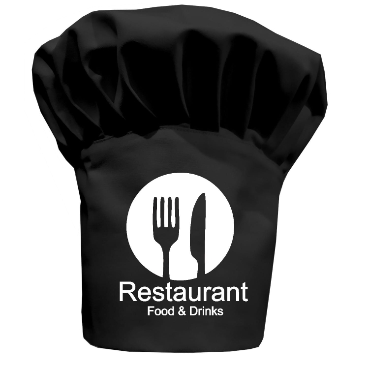 Kuhinjska kapa Restaurant Food&Drinks s vašim natpisom