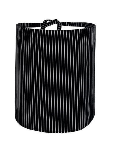 Crna konobarska pregača s bijelim trakama