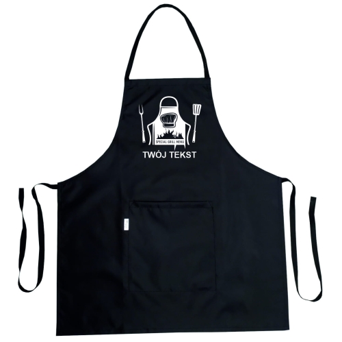 Vodootporna kuhinjska pregača s grafikom 'Grill Menu'