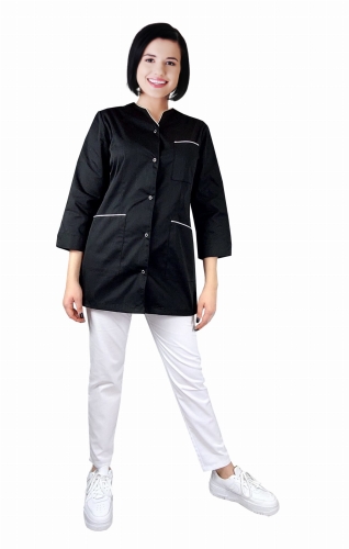 Ženski medicinski komplet 3/4 rukava s bijelim obrubom