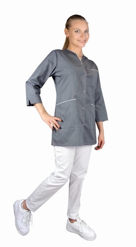 Ženski medicinski komplet 3/4 rukava s bijelim obrubom