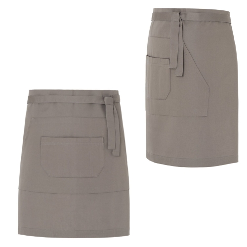 Konobaraska pregača u tamno bež boji