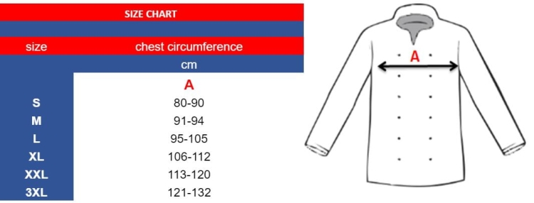 Kuharska bluza na dugmad s pepita uzorkom i dugim rukavima