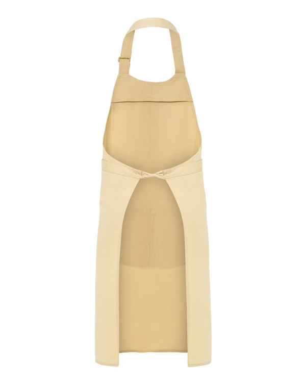 Regulowany fartuch gastronomiczny w odcieniu piaskowym