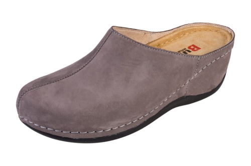 Skórzane klapki medyczne anatomiczne szare