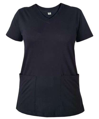 Medyczna bluza wykonana z elastycznej bawełny kolor czarny