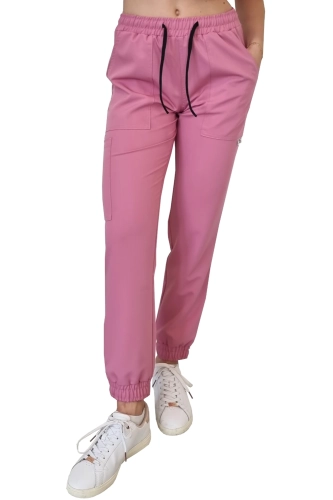 Casual Premium joggery medyczne w kolorze brudny róż