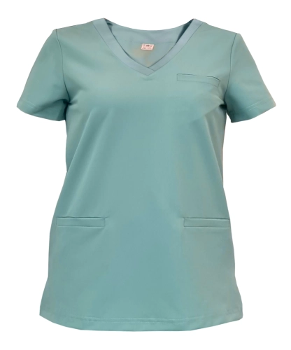 Miętowa bluza medyczna damska BASIC PREMIUM