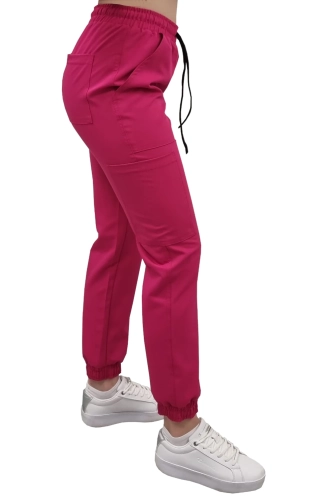 Casual Premium joggery medyczne w kolorze amarant