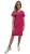 Sukienka medyczna amarant casual premium w eleganckim stylu