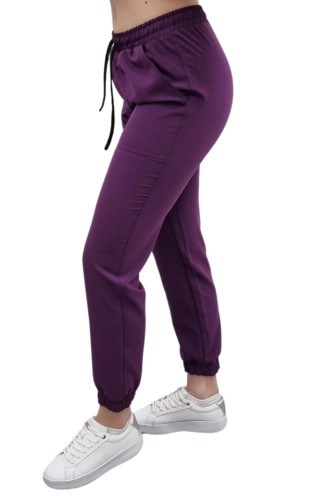Fioletowe joggery medyczne Casual Premium