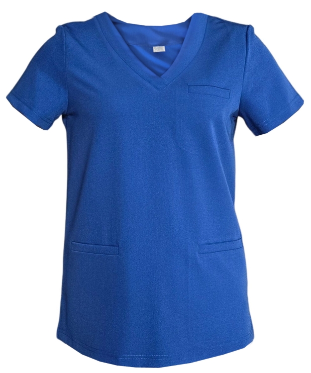 Damski komplet medyczny BASIC PREMIUM w chabrowym kolorze