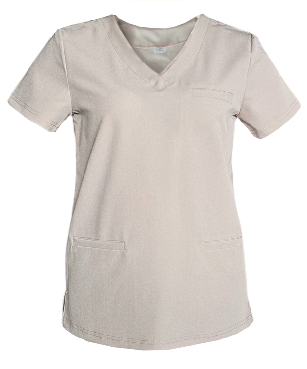Jasny beż bluza medyczna damska BASIC PREMIUM
