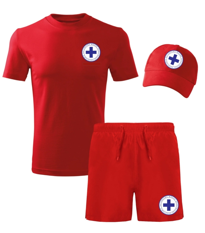 Komplet SPASITELJ s kapom, majicom i kratkim hlačama