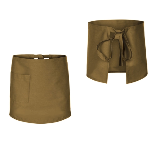 beżowa zapaska kucharska kelnerska dł. 50cm