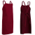 Fartuch na ramiączkach 90 cm w kolorze bordowym