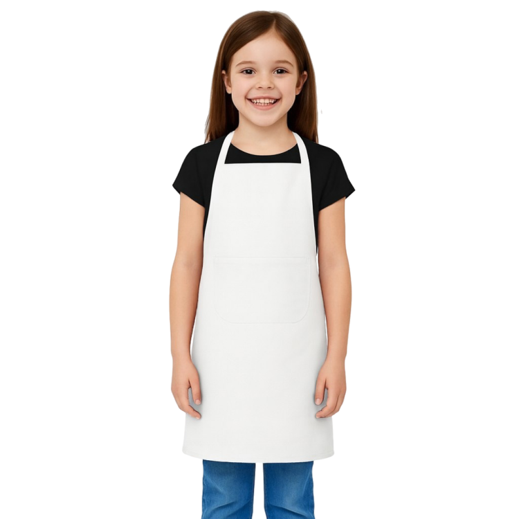 Dziecięcy fartuch kuchenny z kieszenią