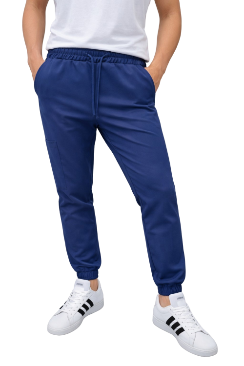Męskie granatowe spodnie medyczne Cherokee Stretch
