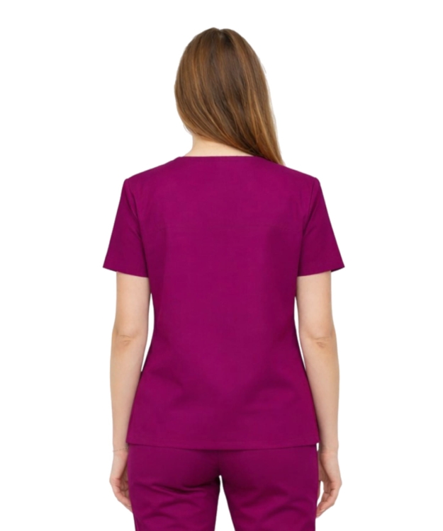 Purpurowa bluza medyczna damska BASIC PREMIUM