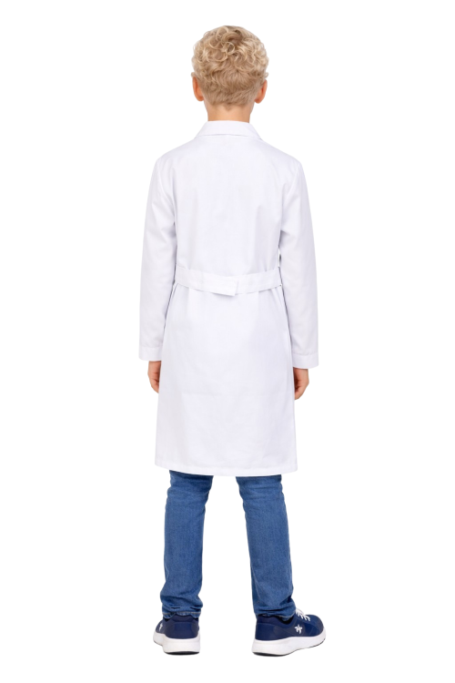 Fartuch laboratoryjny małego chemika  zapinany na napy