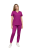 Damski komplet medyczny BASIC PREMIUM w kolorze purpurowym