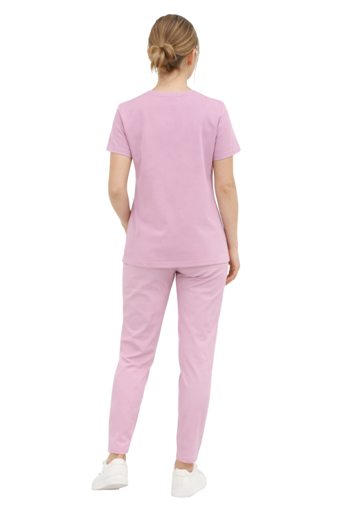 BASIC PREMIUM komplet medyczny damski w kolorze pudrowym róż