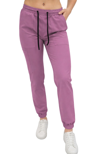 Kolor winogronowy joggery medyczne Casual Premium (