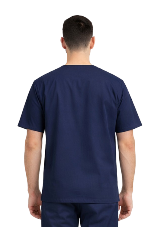 Granatowa bluza chirurgiczna męska CLINIC