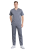 Komplet medyczny męski szary elastyczny