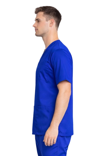 Elastyczna bluza chirurgiczna męska kolor chabrowy