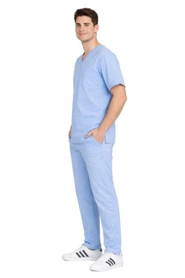 Medicinski / kirurški komplet za muškarce 100% pamuk – plava boja