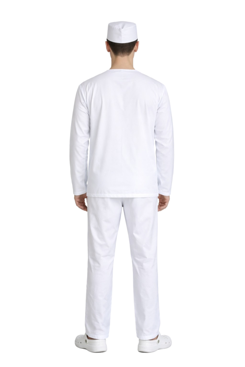Biały komplet piekarski 100% bawełna