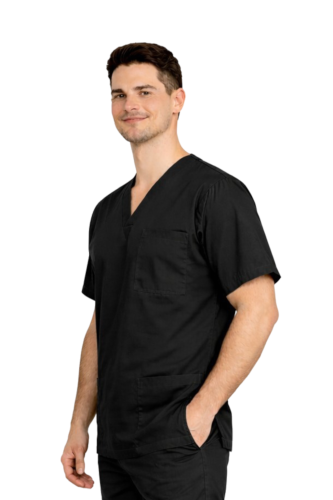 Męska bluza medyczna w kolorze czarnym