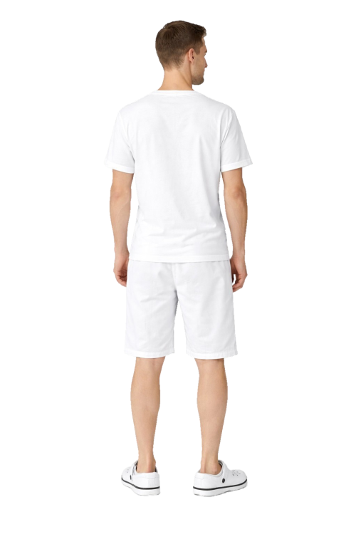 Biały zestaw piekarza, bluza krótki rękaw ,spodnie krótkie