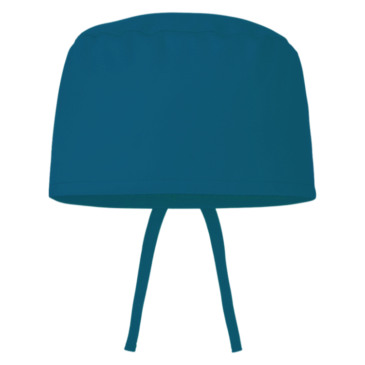 Czepek medyczny chirurgiczny wiązany unisex morski przód.png