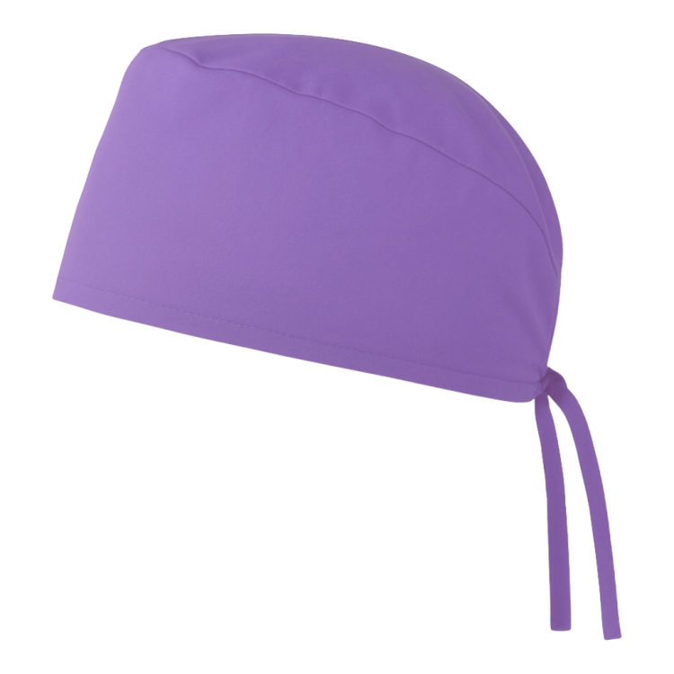 Czepek medyczny chirurgiczny wiązany unisex wrzosowy lewy bok.png