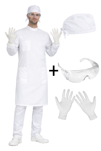 Zestaw fartuch anatomiczny dla studentów 4W1