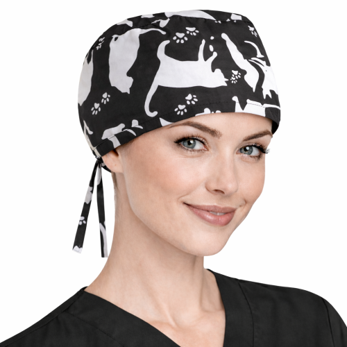 Czepek medyczny w kolorowe bajkowe wzory dla medyków W31.png