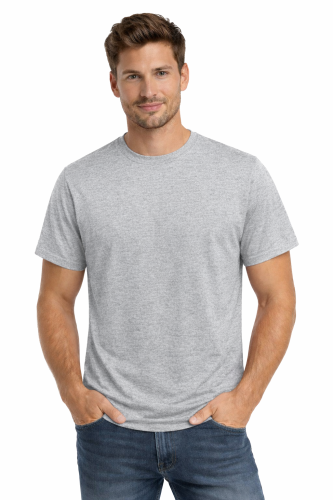 T-shirt męski krótki rękaw 100% bawełna kolor szary.png