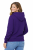 Bluza damska z kapturem kieszeniami purpurowa widok z tyłu.png