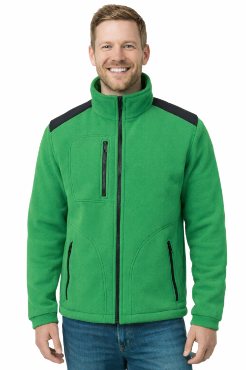 Bluza polarowa zielony z czarnymi wstawkami gramatura 360.png