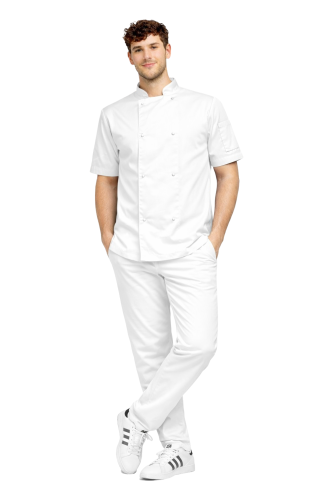 Profesjonalny zestaw gastronomiczny dla kucharza zapinany na napy