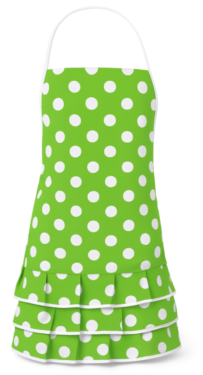 Zielony fartuch kuchenny dla dorosłych
